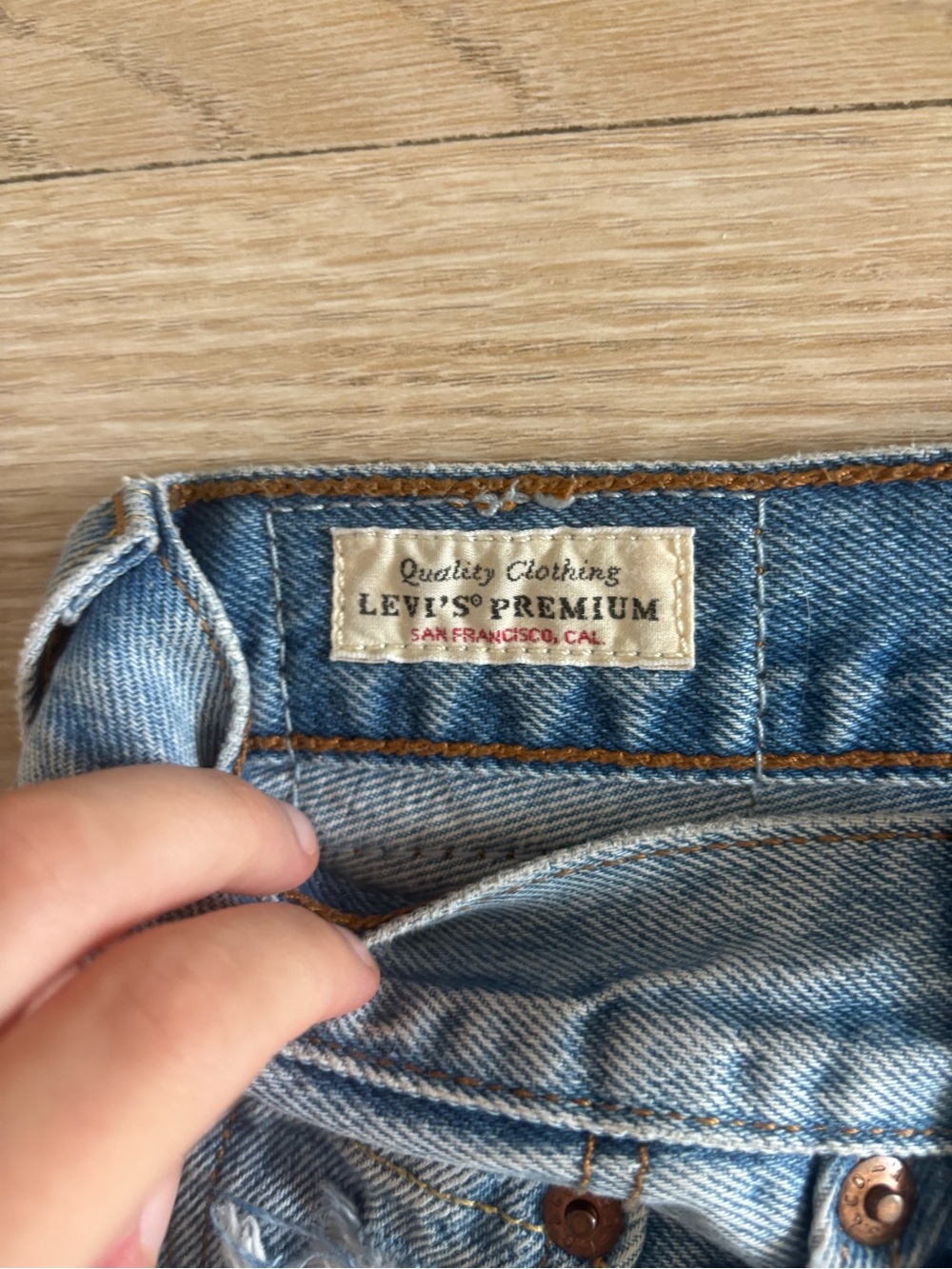 Levi’s Premium 90’s 501 Distressed Jeans - Picture 2 of 4